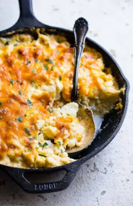 Keto Cauliflower Gratin with Crunchy Almond Topping Recipe