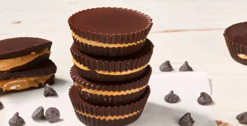 Keto Chocolate Peanut Butter Cups Recipe Healthy Tasty 1