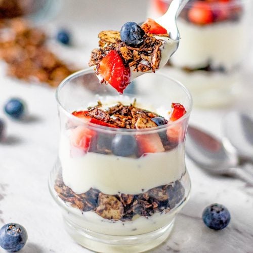 Keto Friendly Red Fruit Parfait Recipe