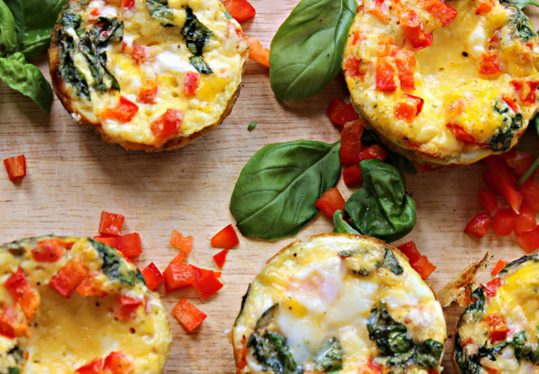 Veggie & Keto-friendly: Red Pepper and Spinach Egg Muffins