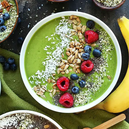 Spinach and Coconut Smoothie Bowl Recipe