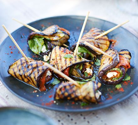 Keto-friendly Stuffed & Grilled Vegetable Bites