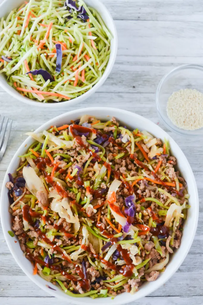 Keto Beef Egg Roll Slaw Recipe - Ketorecipe