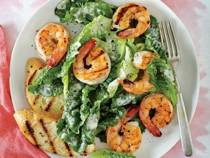 Blackstone Shrimp Caesar Salad