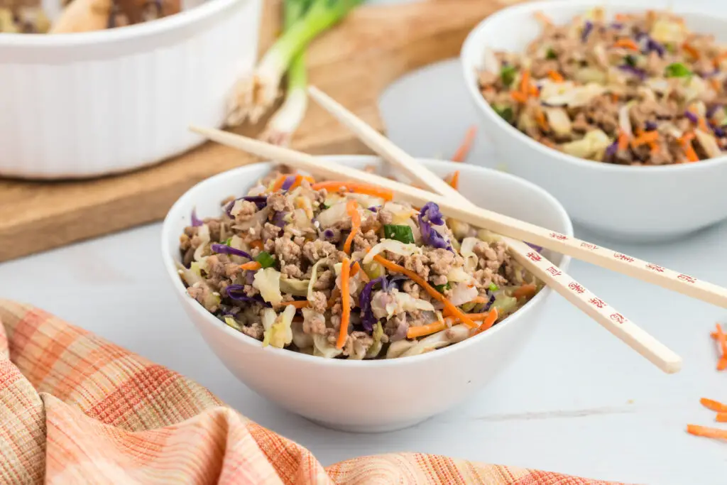 Keto Beef Egg Roll Slaw Recipe