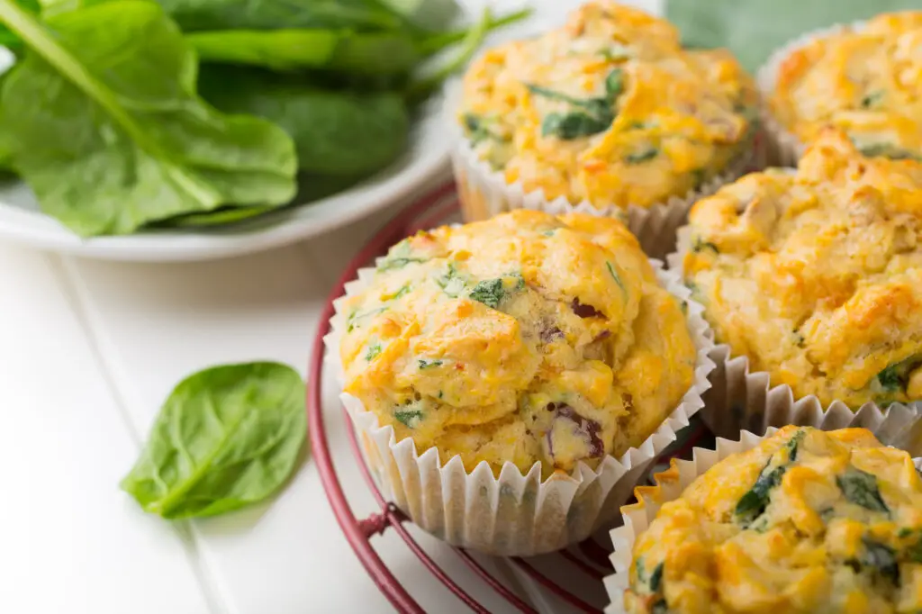 Spinach and Goat Cheese Egg Muffins