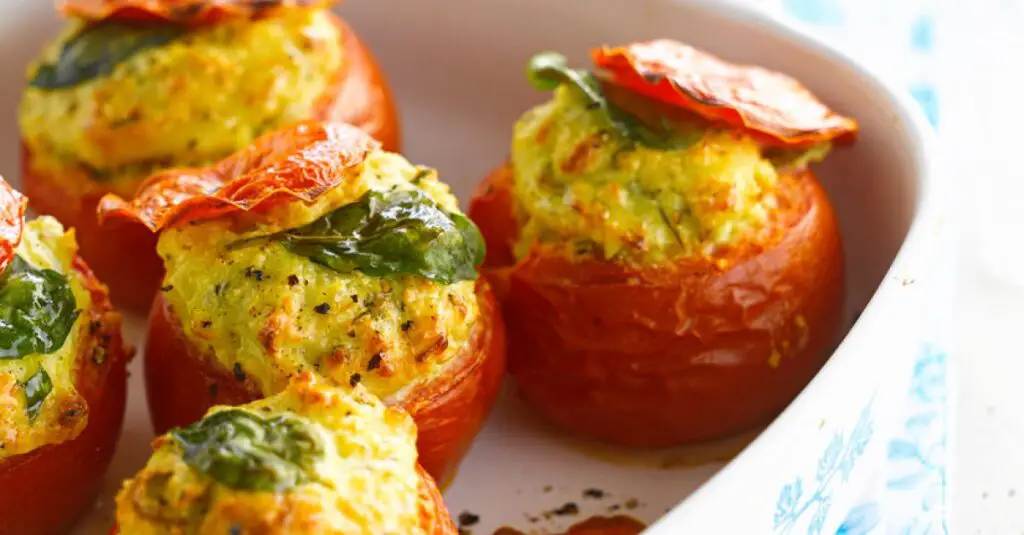 Keto Tomato Baked Eggs Recipe