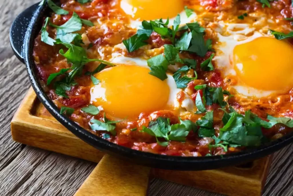 Keto Tomato Baked Eggs Recipe