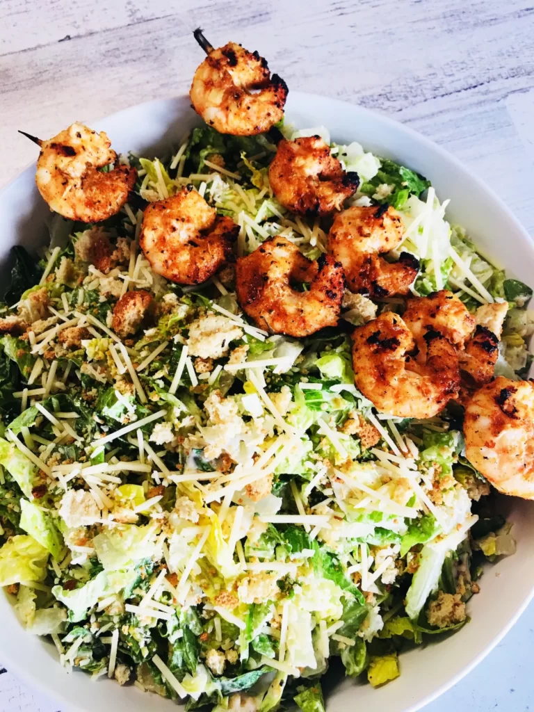 Blackstone Shrimp Caesar Salad