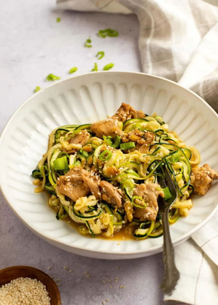 Asian Chicken Zoodles