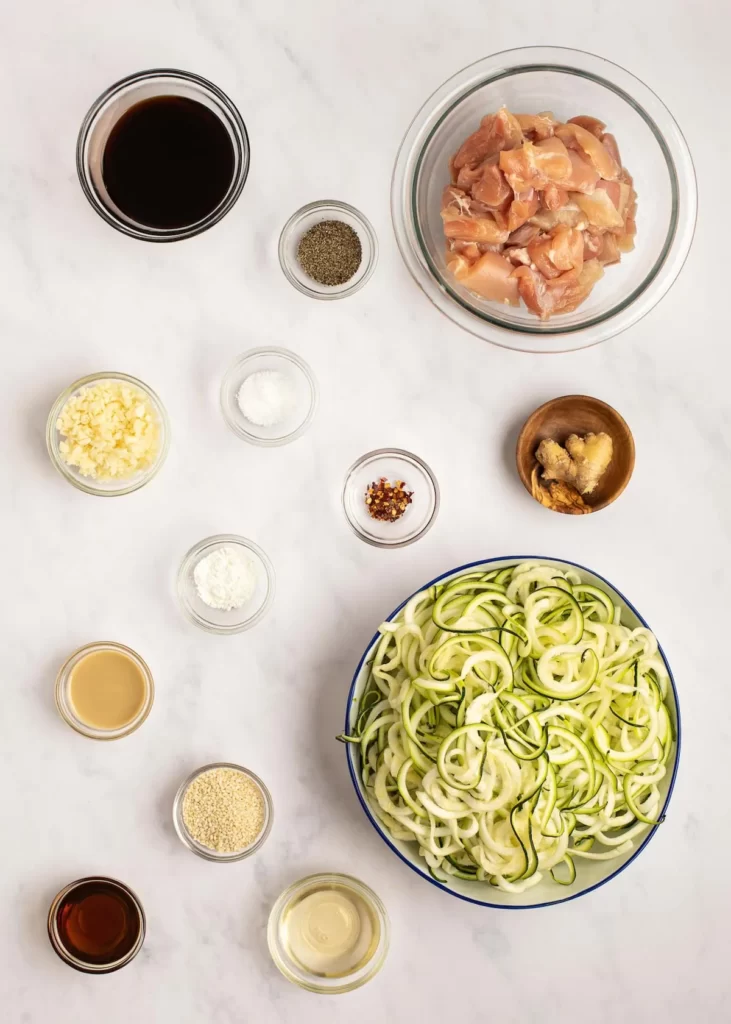 Asian Chicken Zoodles