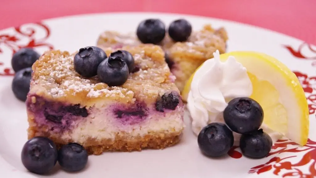 Keto Blueberry Lemon Cheesecake Bars