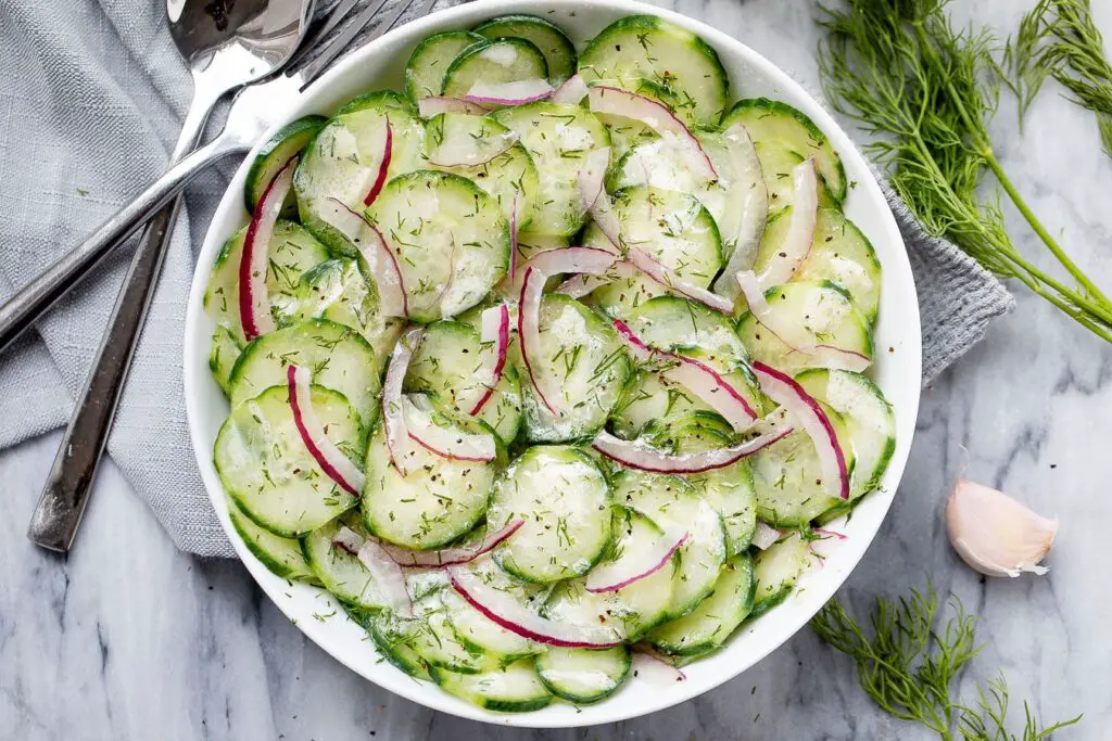 Keto Greek Cucumber Salad 