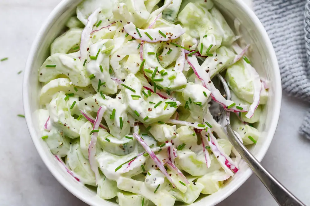 Keto Greek Cucumber Salad 