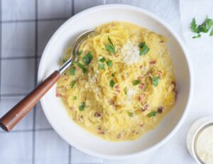 Spaghetti Squash Carbonara